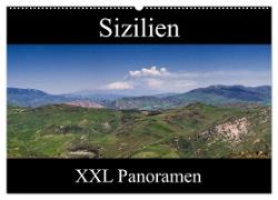 Sizilien - XXL Panoramen (Wandkalender 2024 DIN A2 quer), CALVENDO Monatskalender