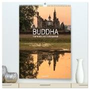 Buddha - Harmonie und Gelassenheit (hochwertiger Premium Wandkalender 2024 DIN A2 hoch), Kunstdruck in Hochglanz