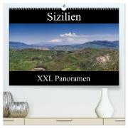 Sizilien - XXL Panoramen (hochwertiger Premium Wandkalender 2024 DIN A2 quer), Kunstdruck in Hochglanz
