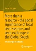 More than a resource - the social significance of local seed systems and seed exchange in the Global South