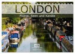 London - Flüsse, Seen und Kanäle (Tischkalender 2024 DIN A5 quer), CALVENDO Monatskalender