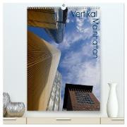 Mainhattan - Vertikal (hochwertiger Premium Wandkalender 2024 DIN A2 hoch), Kunstdruck in Hochglanz