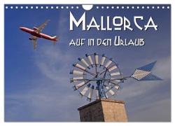 Mallorca - auf in den Urlaub (Wandkalender 2024 DIN A4 quer), CALVENDO Monatskalender