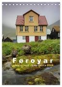 Føroyar - Faroe Islands - Färöer Inseln (Tischkalender 2024 DIN A5 hoch), CALVENDO Monatskalender