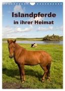 Islandpferde in ihrer Heimat (Wandkalender 2024 DIN A4 hoch), CALVENDO Monatskalender