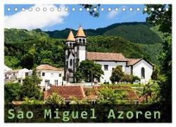 Sao Miguel Azoren (Tischkalender 2024 DIN A5 quer), CALVENDO Monatskalender