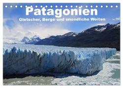 Patagonien, Gletscher, Berge und unendliche Weiten (Tischkalender 2024 DIN A5 quer), CALVENDO Monatskalender