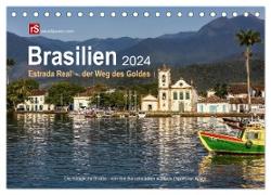 Brasilien 2024 Estrada Real - der Weg des Goldes (Tischkalender 2024 DIN A5 quer), CALVENDO Monatskalender