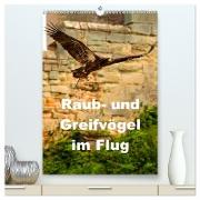 Raub- und Greifvögel im Flug (hochwertiger Premium Wandkalender 2024 DIN A2 hoch), Kunstdruck in Hochglanz