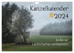 Kanzelkalender 2024 (Wandkalender 2024 DIN A4 quer), CALVENDO Monatskalender