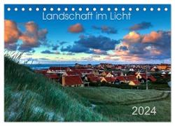 Landschaft im Licht (Tischkalender 2024 DIN A5 quer), CALVENDO Monatskalender