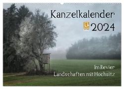 Kanzelkalender 2024 (Wandkalender 2024 DIN A2 quer), CALVENDO Monatskalender