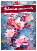 Blütenarrangements (Wandkalender 2024 DIN A2 hoch), CALVENDO Monatskalender