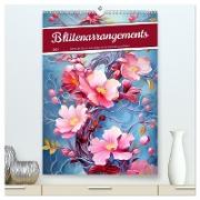 Blütenarrangements (hochwertiger Premium Wandkalender 2024 DIN A2 hoch), Kunstdruck in Hochglanz
