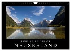 Eine Reise durch Neuseeland (Wandkalender 2024 DIN A4 quer), CALVENDO Monatskalender