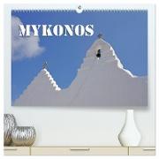 MYKONOS - Insel des Jetset (hochwertiger Premium Wandkalender 2024 DIN A2 quer), Kunstdruck in Hochglanz