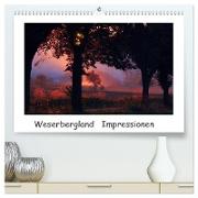 Weserbergland Impressionen (hochwertiger Premium Wandkalender 2024 DIN A2 quer), Kunstdruck in Hochglanz