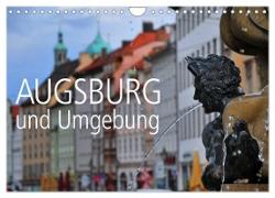 Augsburg und Umgebung (Wandkalender 2024 DIN A4 quer), CALVENDO Monatskalender