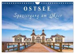 Ostsee - Spaziergang am Meer (Wandkalender 2024 DIN A4 quer), CALVENDO Monatskalender