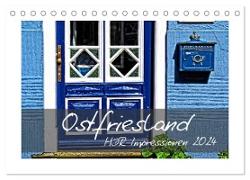 Ostfriesland HDR-Impressionen 2024 (Tischkalender 2024 DIN A5 quer), CALVENDO Monatskalender