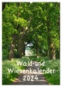 Wald- und Wiesenkalender 2024 Planer (Wandkalender 2024 DIN A2 hoch), CALVENDO Monatskalender