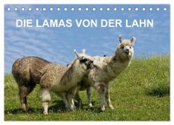 DIE LAMAS VON DER LAHN (Tischkalender 2024 DIN A5 quer), CALVENDO Monatskalender