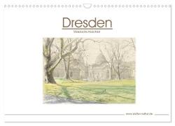 Dresden - Malerische Ansichten (Wandkalender 2024 DIN A3 quer), CALVENDO Monatskalender
