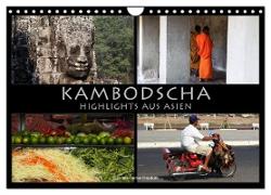Kambodscha - Highlights aus Asien 2024 (Wandkalender 2024 DIN A4 quer), CALVENDO Monatskalender