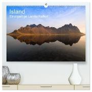 Island - einzigartige Landschaften (hochwertiger Premium Wandkalender 2024 DIN A2 quer), Kunstdruck in Hochglanz