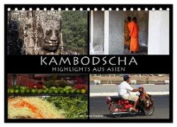 Kambodscha - Highlights aus Asien 2024 (Tischkalender 2024 DIN A5 quer), CALVENDO Monatskalender
