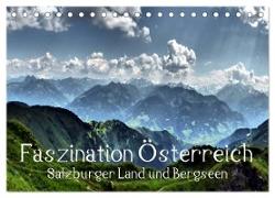 Faszination Österreich - Salzburger Land und Bergseen (Tischkalender 2024 DIN A5 quer), CALVENDO Monatskalender