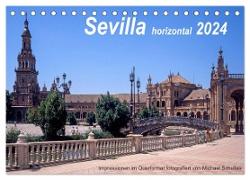Sevilla horizontal 2024 (Tischkalender 2024 DIN A5 quer), CALVENDO Monatskalender