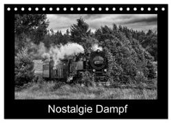 Nostalgie Dampf (Tischkalender 2024 DIN A5 quer), CALVENDO Monatskalender