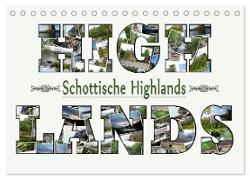 Schottische Highlands (Tischkalender 2024 DIN A5 quer), CALVENDO Monatskalender