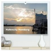 Hafencity Hamburg ¿ die Perspektive (hochwertiger Premium Wandkalender 2024 DIN A2 quer), Kunstdruck in Hochglanz