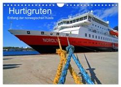 Hurtigruten - Entlang der norwegischen Küste (Wandkalender 2024 DIN A4 quer), CALVENDO Monatskalender