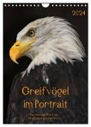 Greifvögel im Portrait (Wandkalender 2024 DIN A4 hoch), CALVENDO Monatskalender