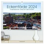 Eckernförde 2024. Impressionen rund um den Hafen (hochwertiger Premium Wandkalender 2024 DIN A2 quer), Kunstdruck in Hochglanz