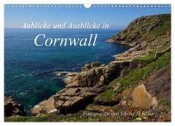 Anblicke und Ausblicke in Cornwall (Wandkalender 2024 DIN A3 quer), CALVENDO Monatskalender