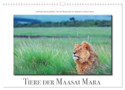Tiere der Maasai Mara (Wandkalender 2024 DIN A3 quer), CALVENDO Monatskalender