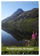 Paradiesisches Norwegen (Tischkalender 2024 DIN A5 hoch), CALVENDO Monatskalender