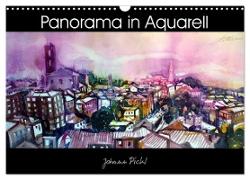 Panorama in Aquarell (Wandkalender 2024 DIN A3 quer), CALVENDO Monatskalender