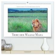 Tiere der Maasai Mara (hochwertiger Premium Wandkalender 2024 DIN A2 quer), Kunstdruck in Hochglanz