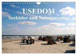 USEDOM - Seebäder und Naturparadies (Wandkalender 2024 DIN A4 quer), CALVENDO Monatskalender