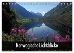 Norwegische Lichtblicke (Tischkalender 2024 DIN A5 quer), CALVENDO Monatskalender