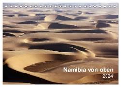 Namibia von oben (Tischkalender 2024 DIN A5 quer), CALVENDO Monatskalender