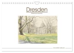 Dresden - Malerische Ansichten (Wandkalender 2024 DIN A4 quer), CALVENDO Monatskalender
