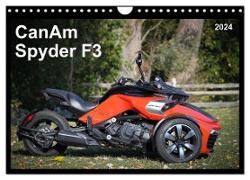 CanAm Spyder F3 (Wandkalender 2024 DIN A4 quer), CALVENDO Monatskalender