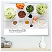 Kücheneinblicke 2024 (hochwertiger Premium Wandkalender 2024 DIN A2 quer), Kunstdruck in Hochglanz
