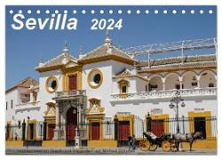 Sevilla Impressionen im Querformat 2024 (Tischkalender 2024 DIN A5 quer), CALVENDO Monatskalender